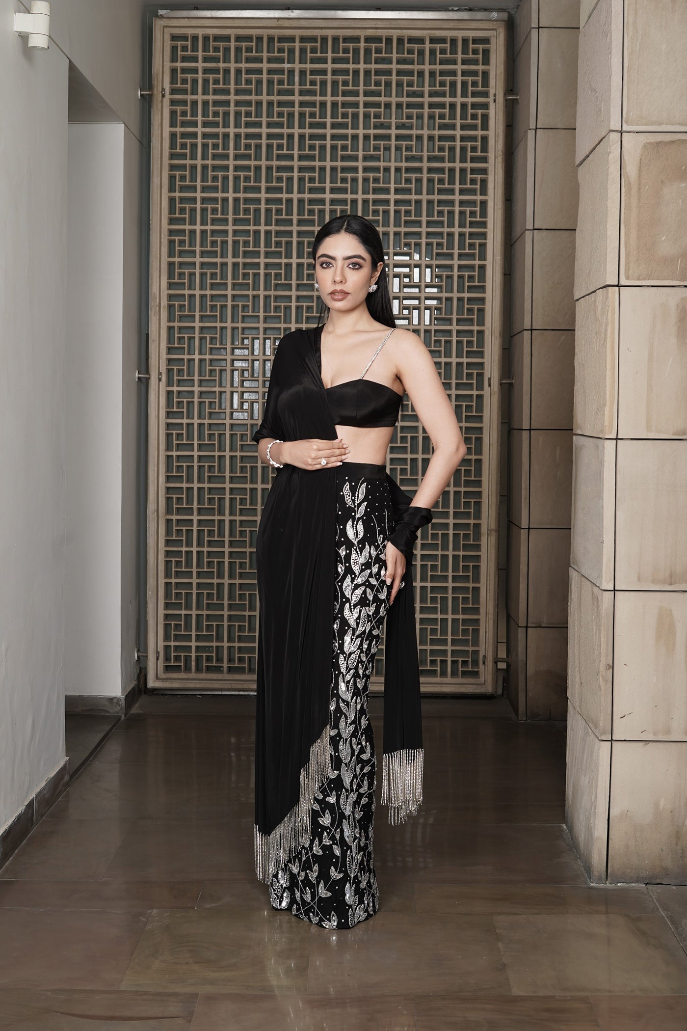 Silver Serenity Skirt Set