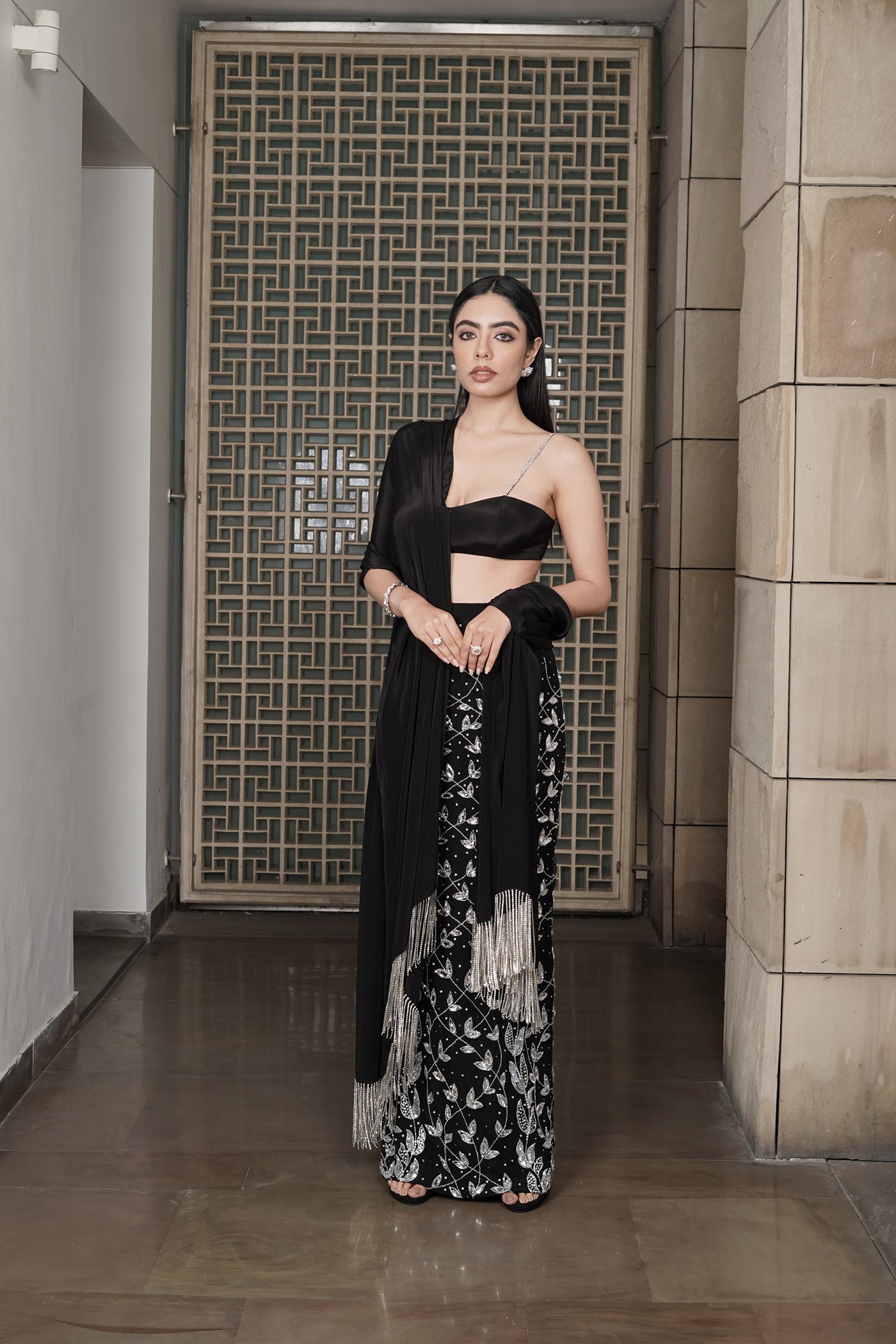 Silver Serenity Skirt Set