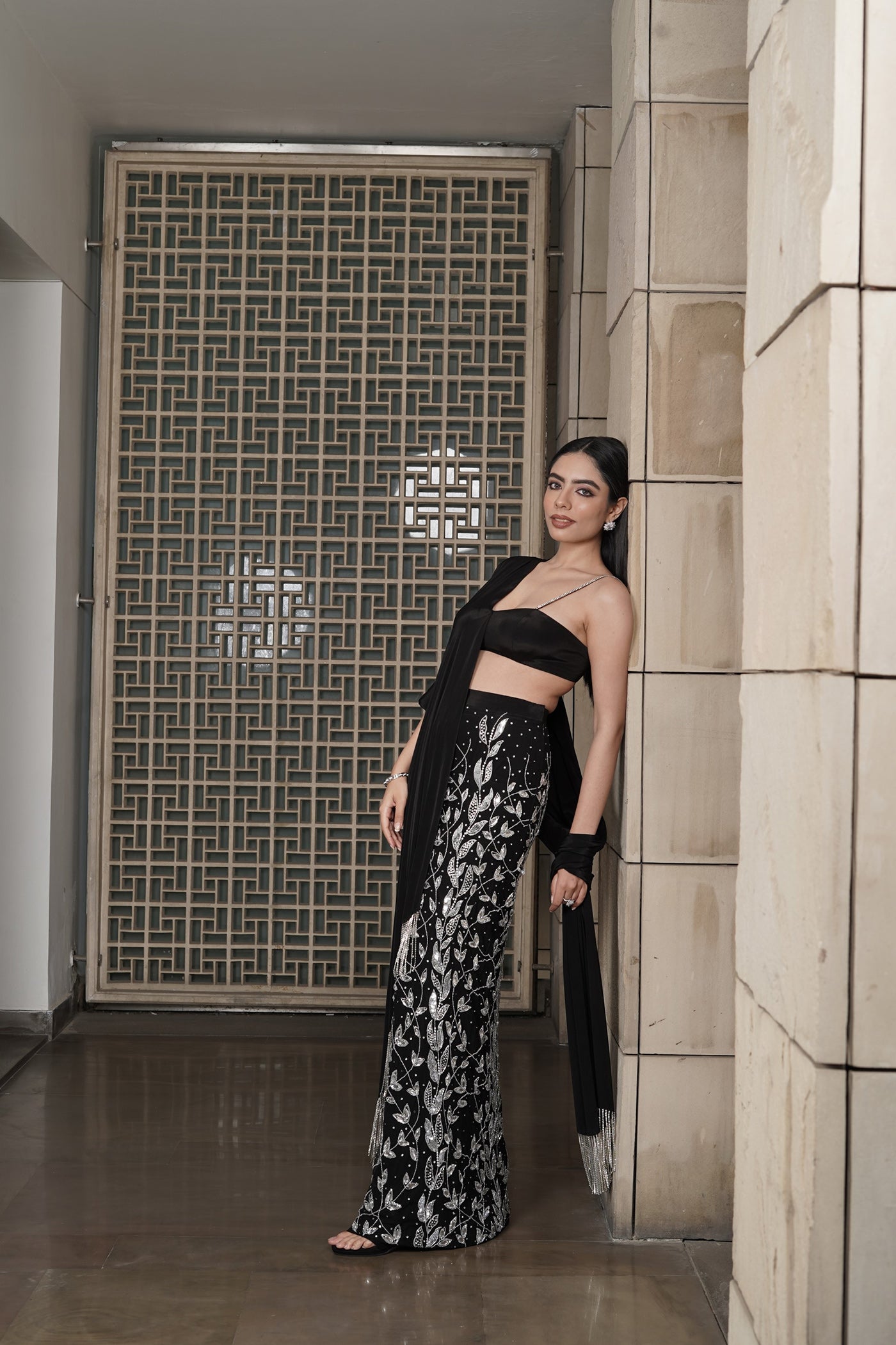 Silver Serenity Skirt Set