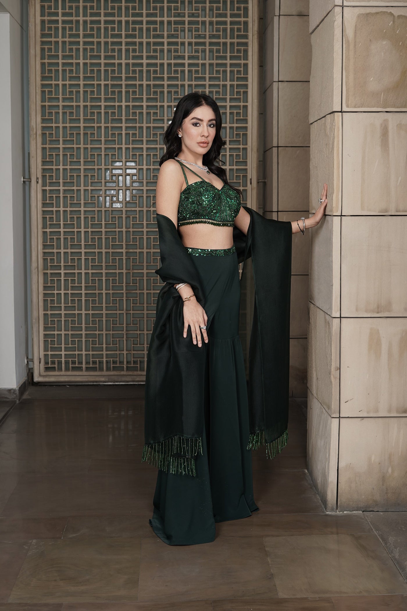 Emerald Enchantment Gharara