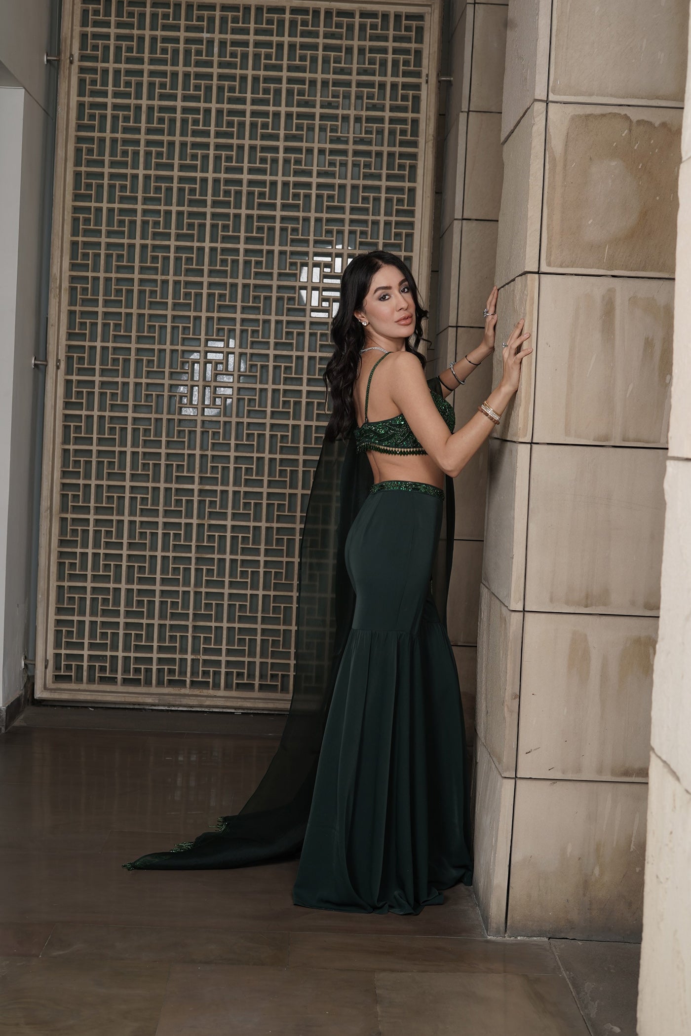 Emerald Enchantment Gharara