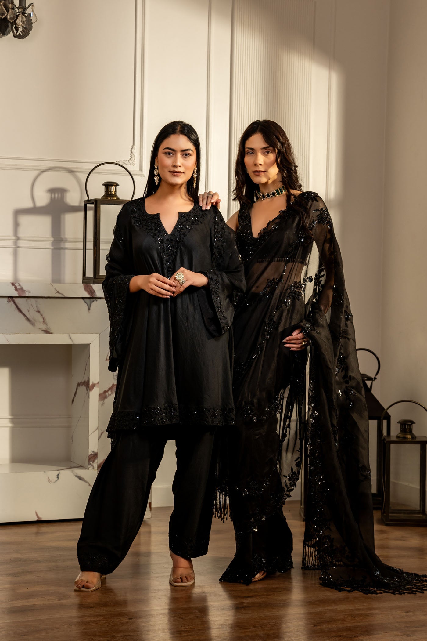Shadow Silk Kurta Salwar Set