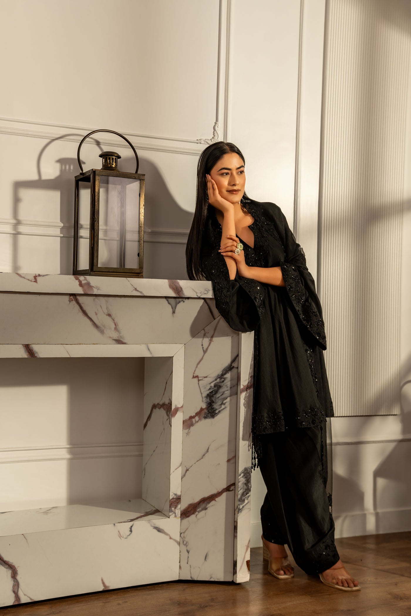 Shadow Silk Kurta Salwar Set