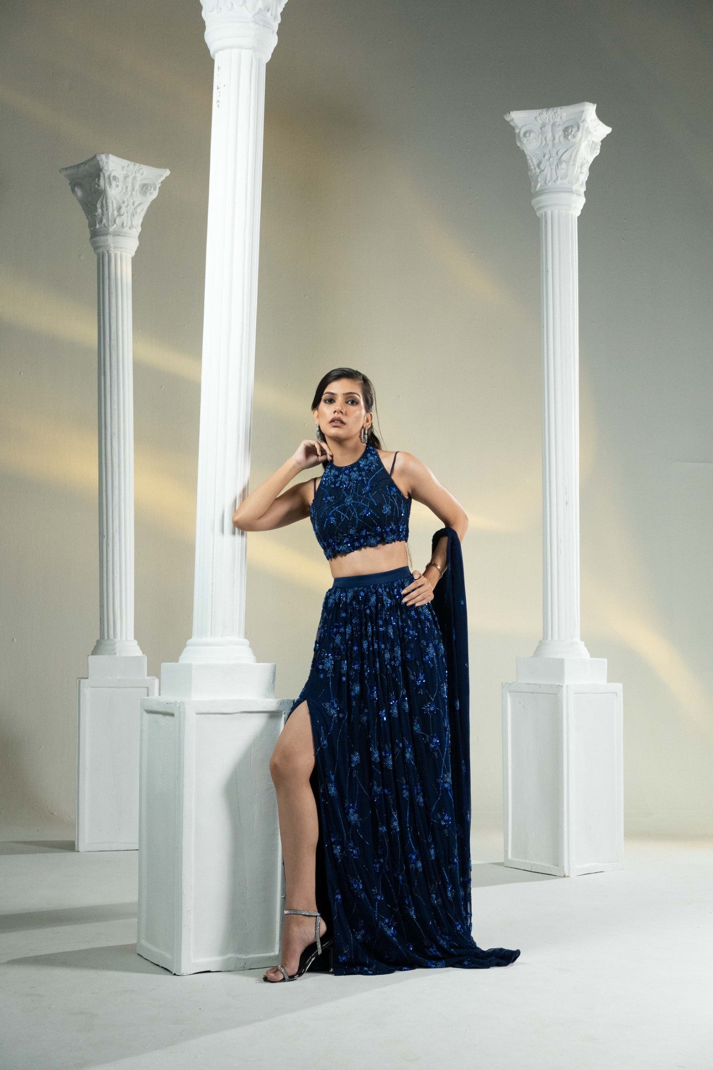 Midnight Majesty Lehenga