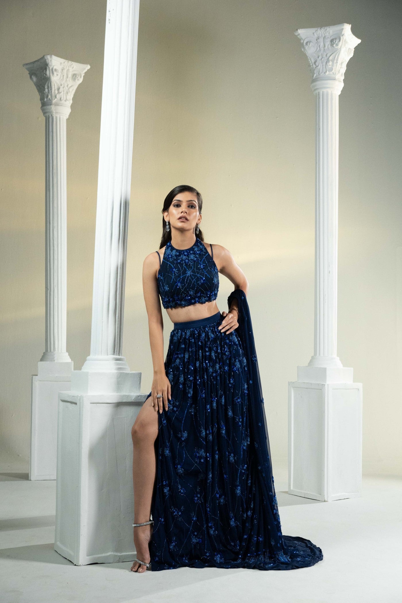 Midnight Majesty Lehenga