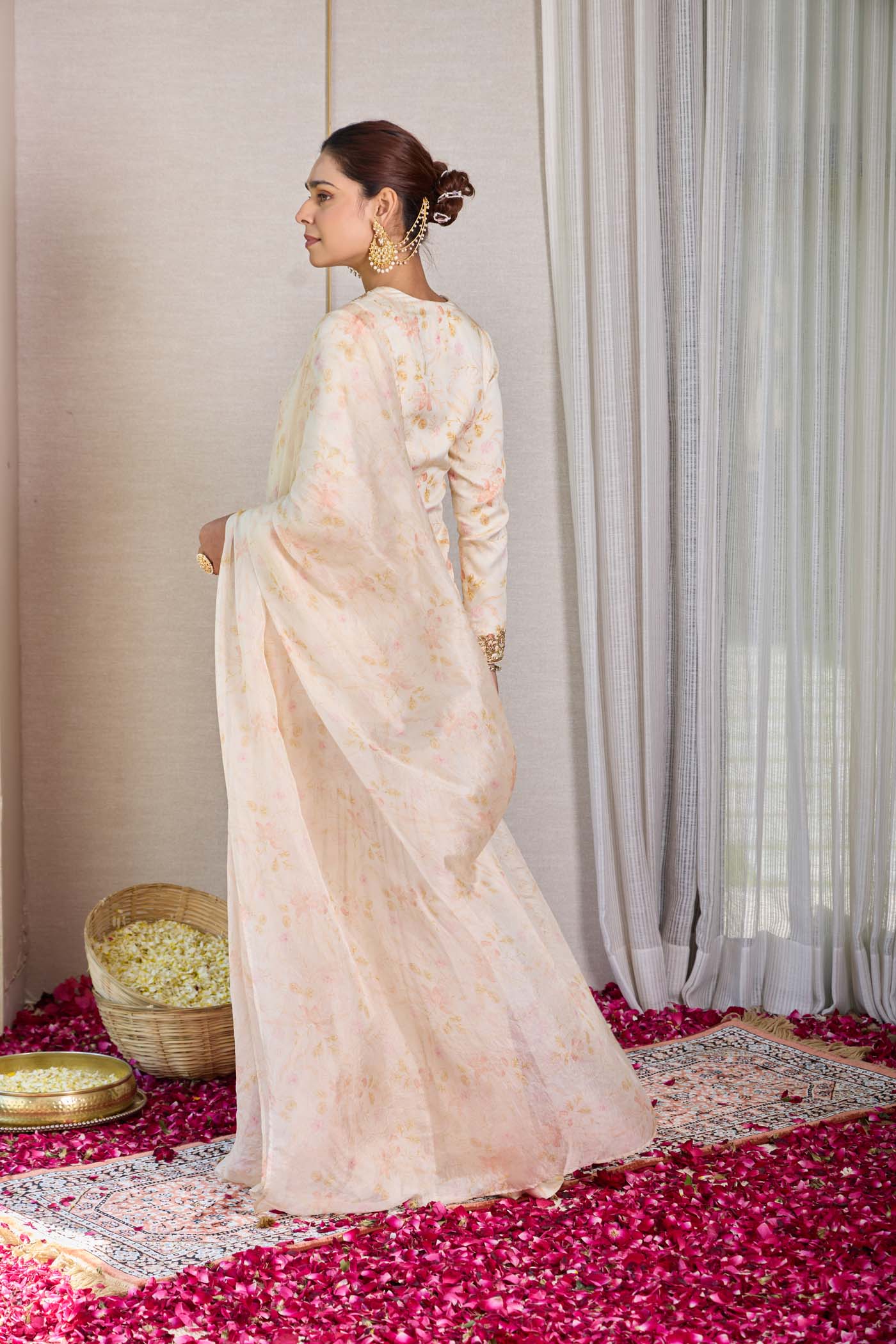 Champagne Rose Gharara Set