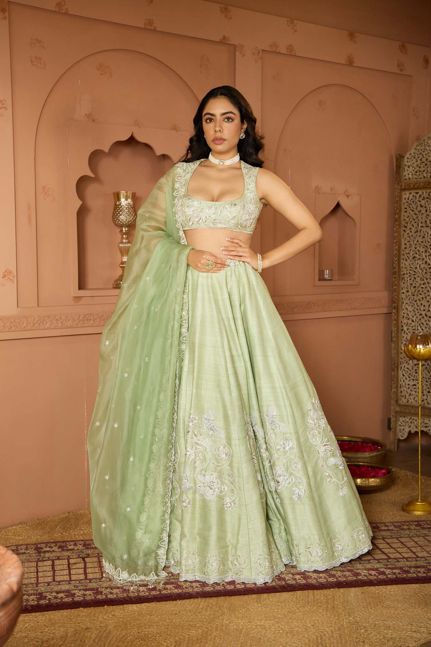 Sage Elegance Lehenga Set