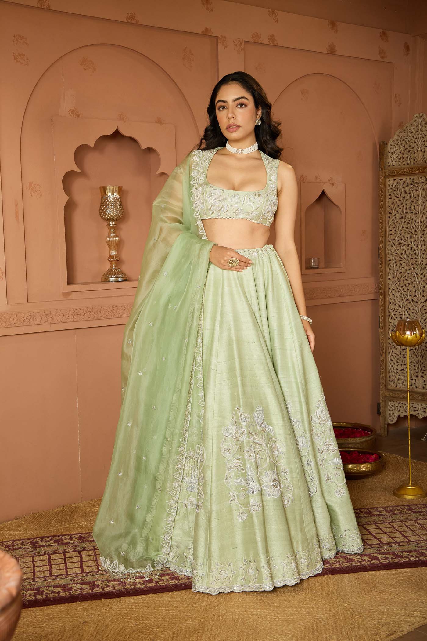 Sage Elegance Lehenga Set
