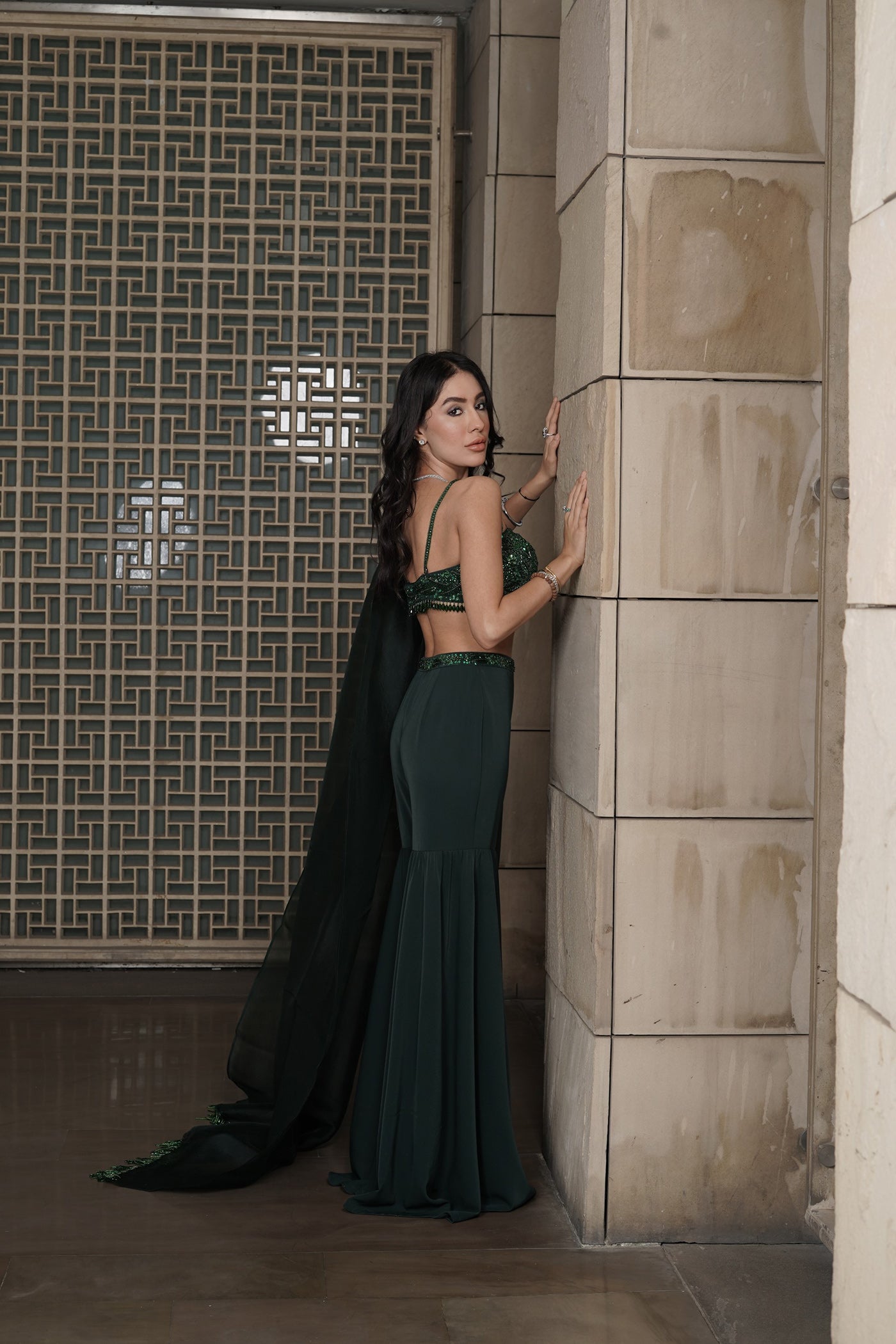 Emerald Enchantment Gharara