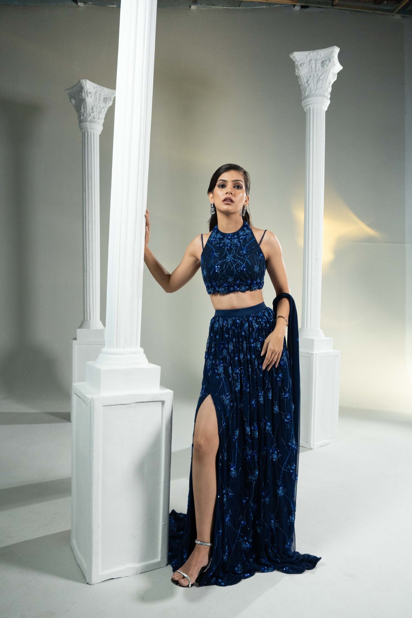 Midnight Majesty Lehenga