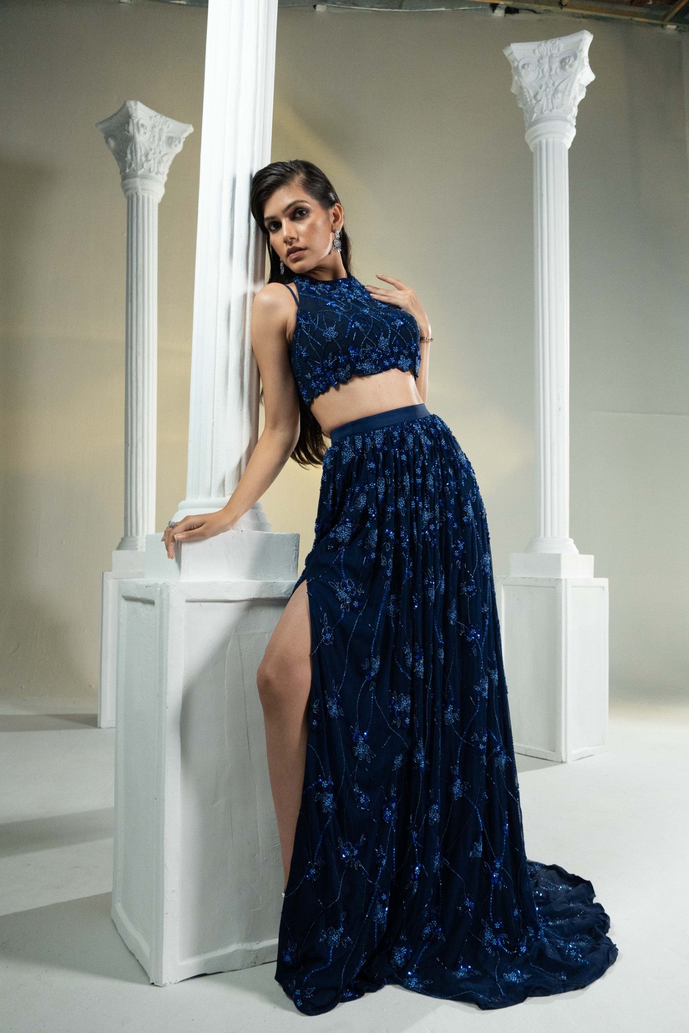 Midnight Majesty Lehenga