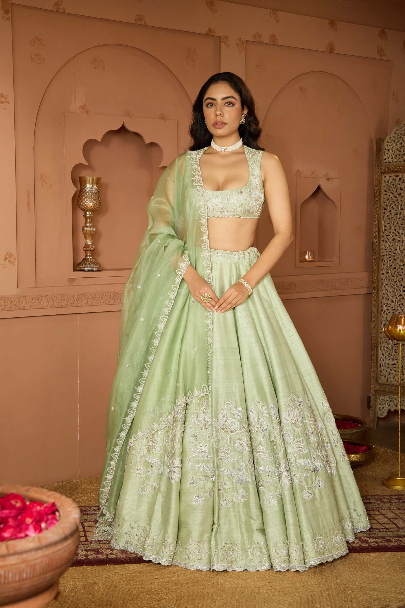 Sage Elegance Lehenga Set